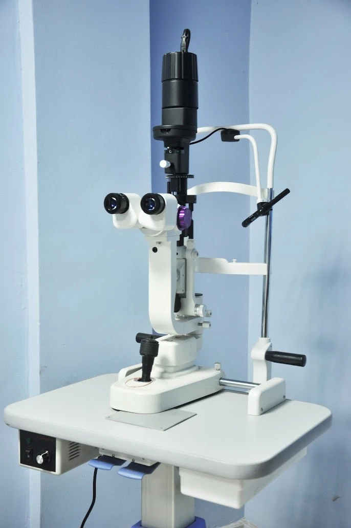 Eye examination equipment at SamJ Hospital