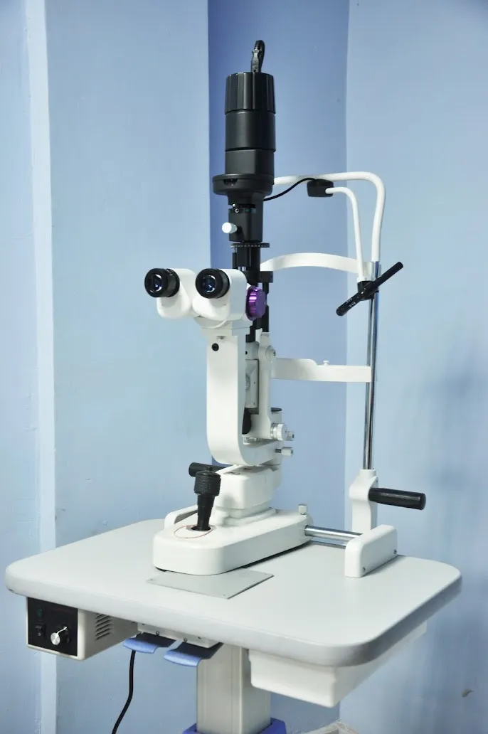 Eye examination equipment at SamJ Hospital