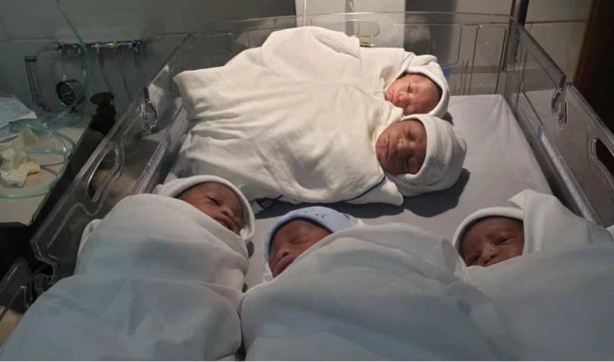 Woman, 45, delivers quintuplets at Samj