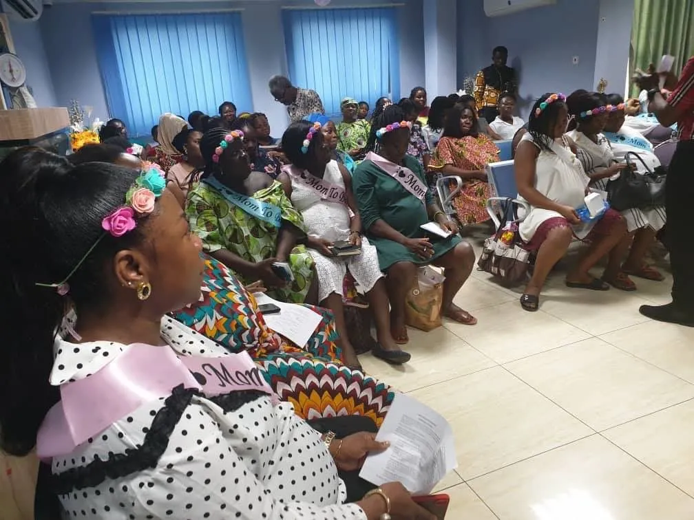 Participants attending an antenatal session at SamJ Hospital